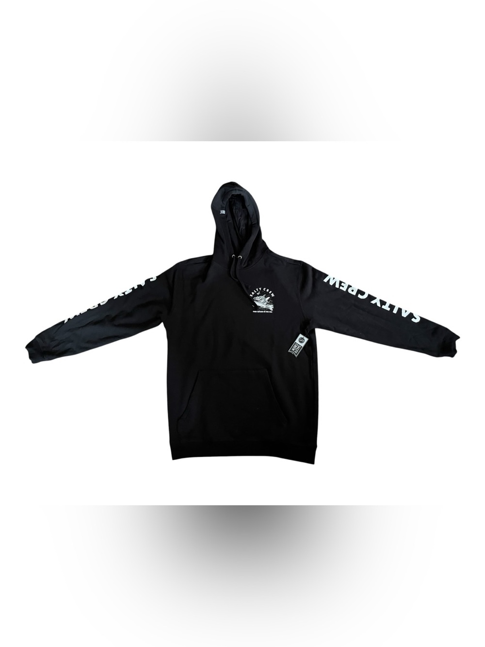 New Men’s Large Salty Crew Black Hoodie Sweater